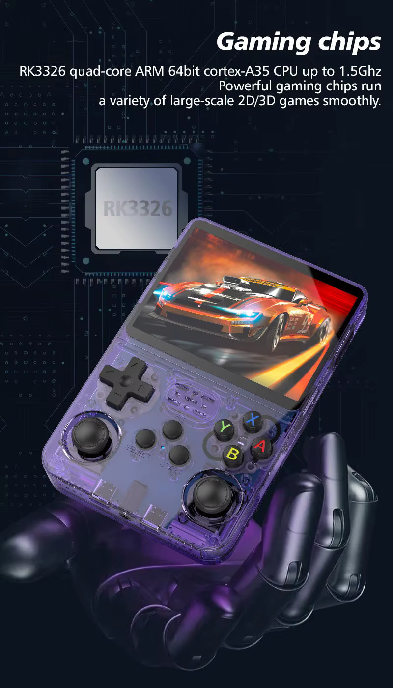 New R36S Retro Handheld Video Game Console Linux System 3.5 Inch IPS Screen