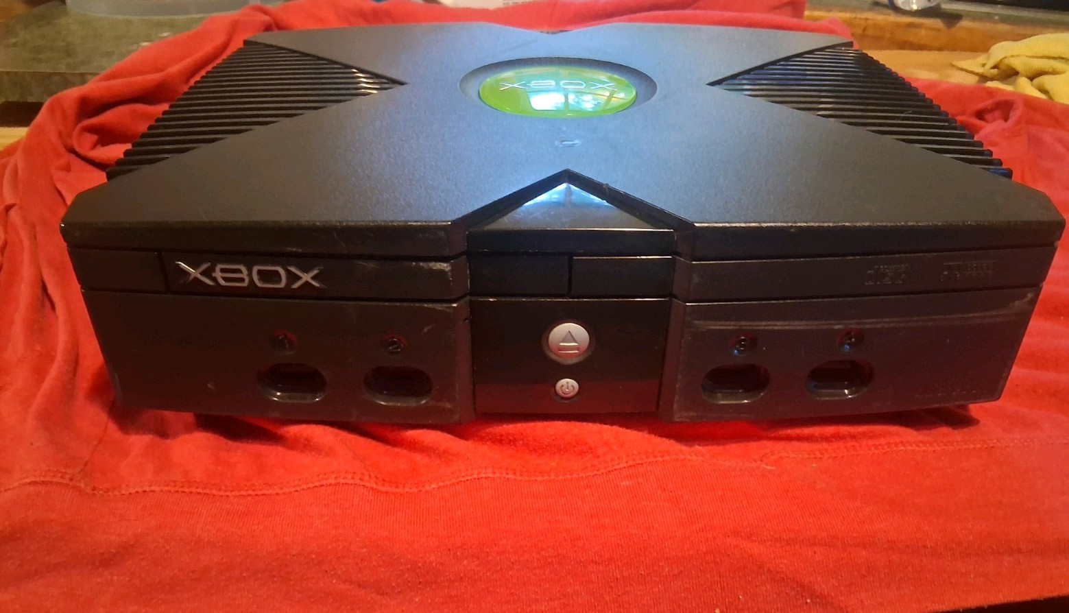 Microsoft Xbox Original Home Console 8GB NTSC-U/C Ethernet DVD Black/Green 2004