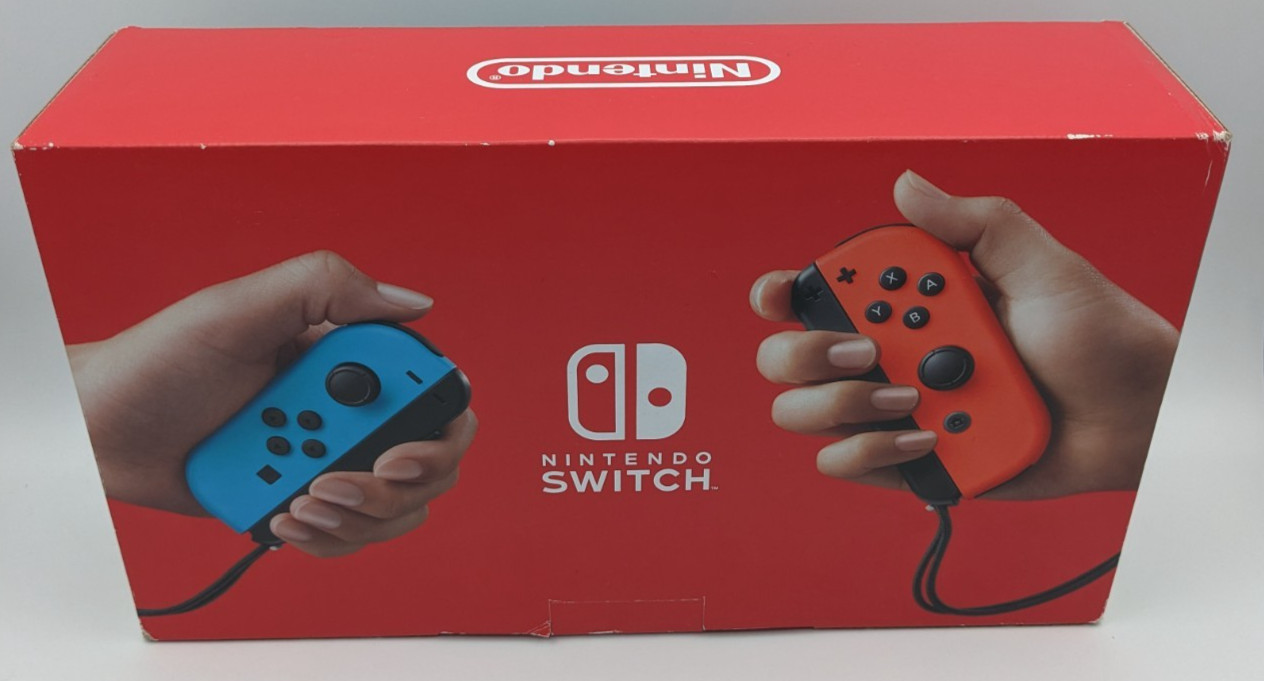 Nintendo Switch Neon Red and Blue Console (in Original Box + all accessories)