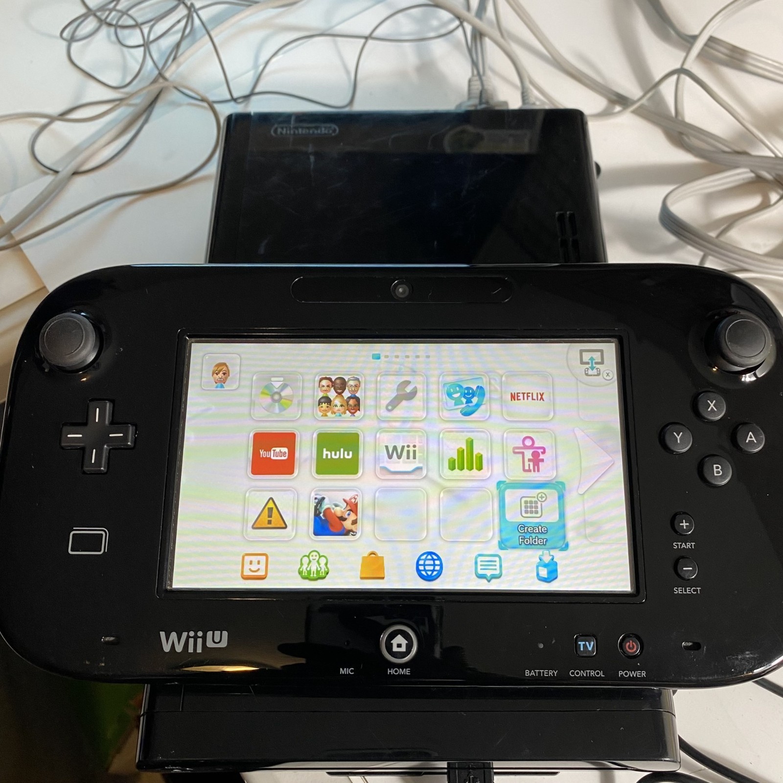 Wii U Console Black 32GB Complete Bundle – w/ Pro Controller & Mario Kart 8
