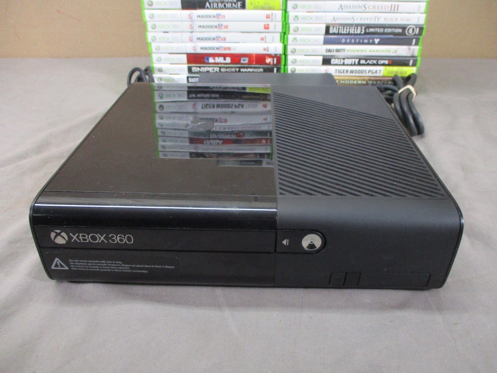 ENORMOUS Xbox 360 Console Model 1538 w/ 2 Controllers and 35 GAMES LOT