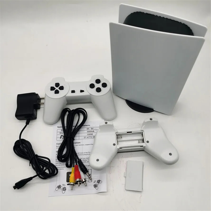 Retro game console, with 1,280 built-in games and dual game controllers