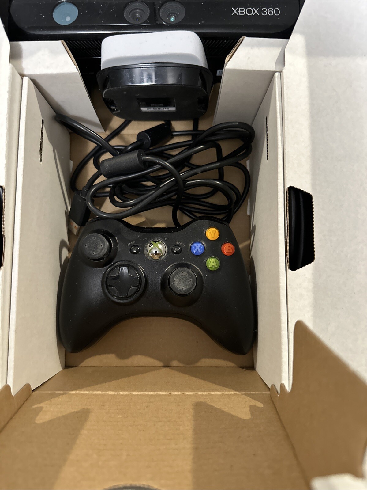 Microsoft Xbox 360 S Gaming Console and Kinect – Black (tested working)