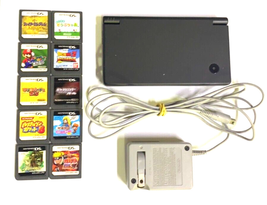 [In stock]Nintendo used DSi Console Black with 10games, Charger Tested Working