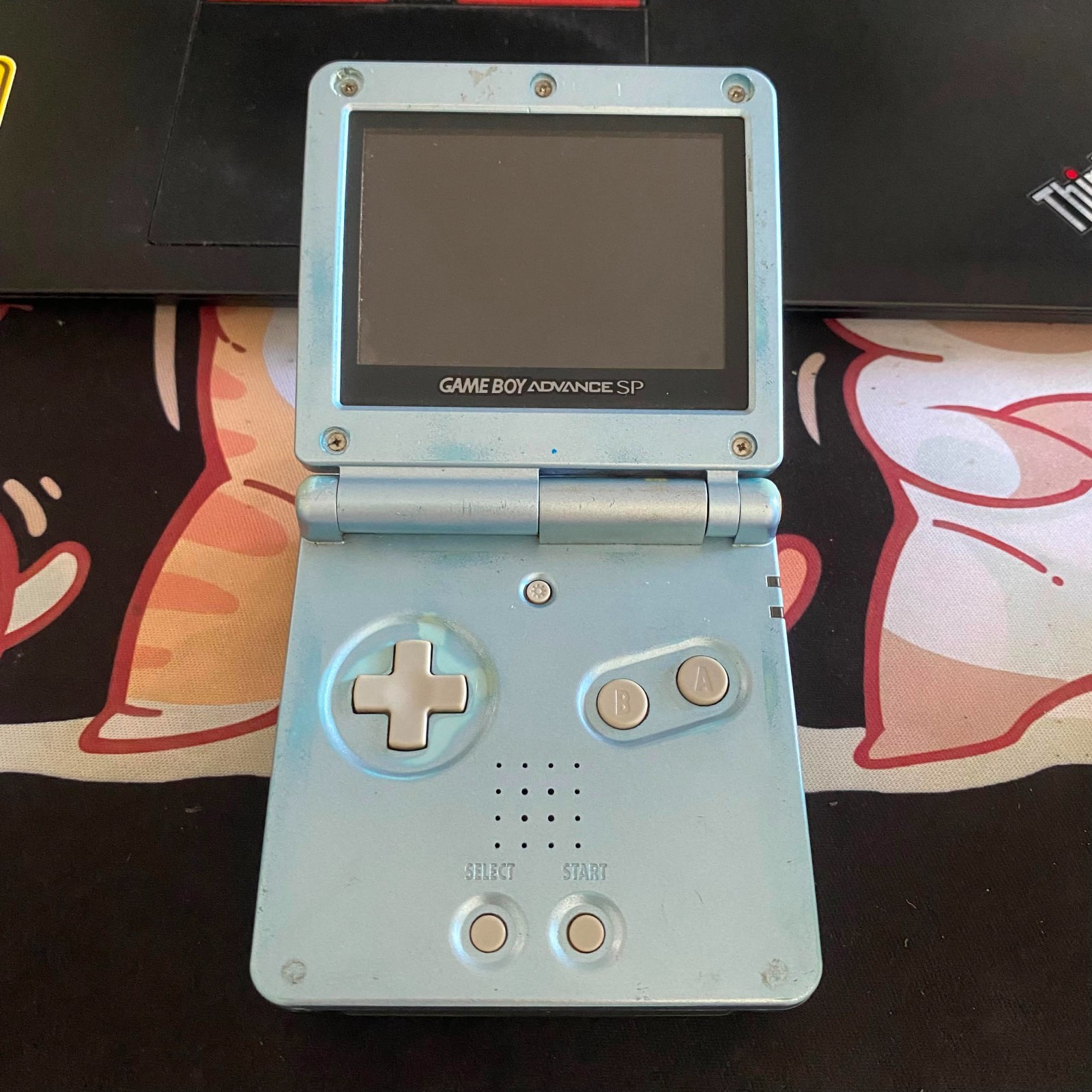 Pre-Owned Aqua Blue Nintendo Game Boy Advance SP AGS-101