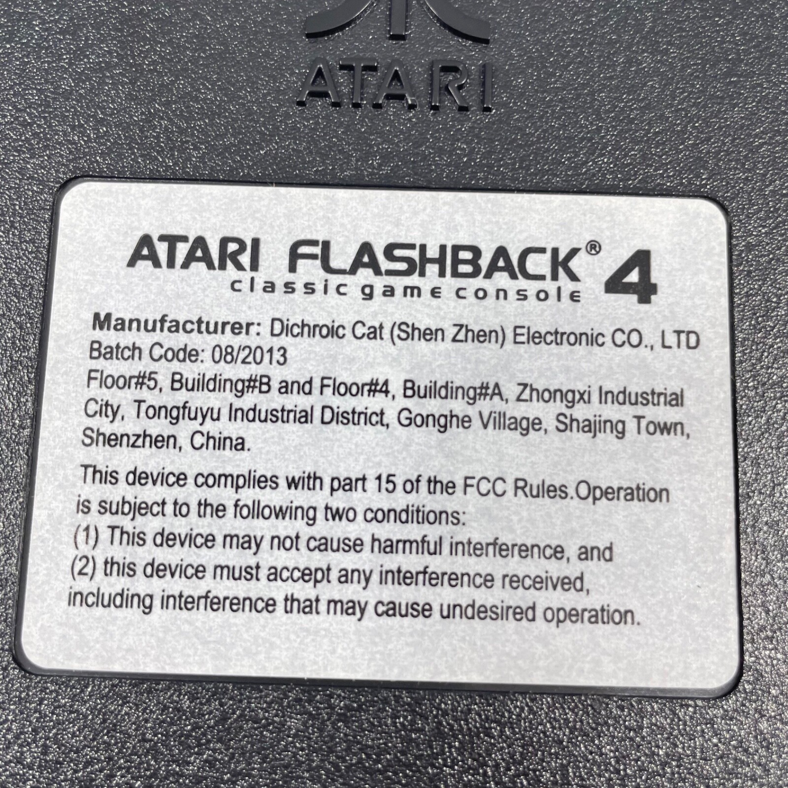 ATARI FLASHBACK 4 Console Wireless With Cables 2 Controllers Tested Working