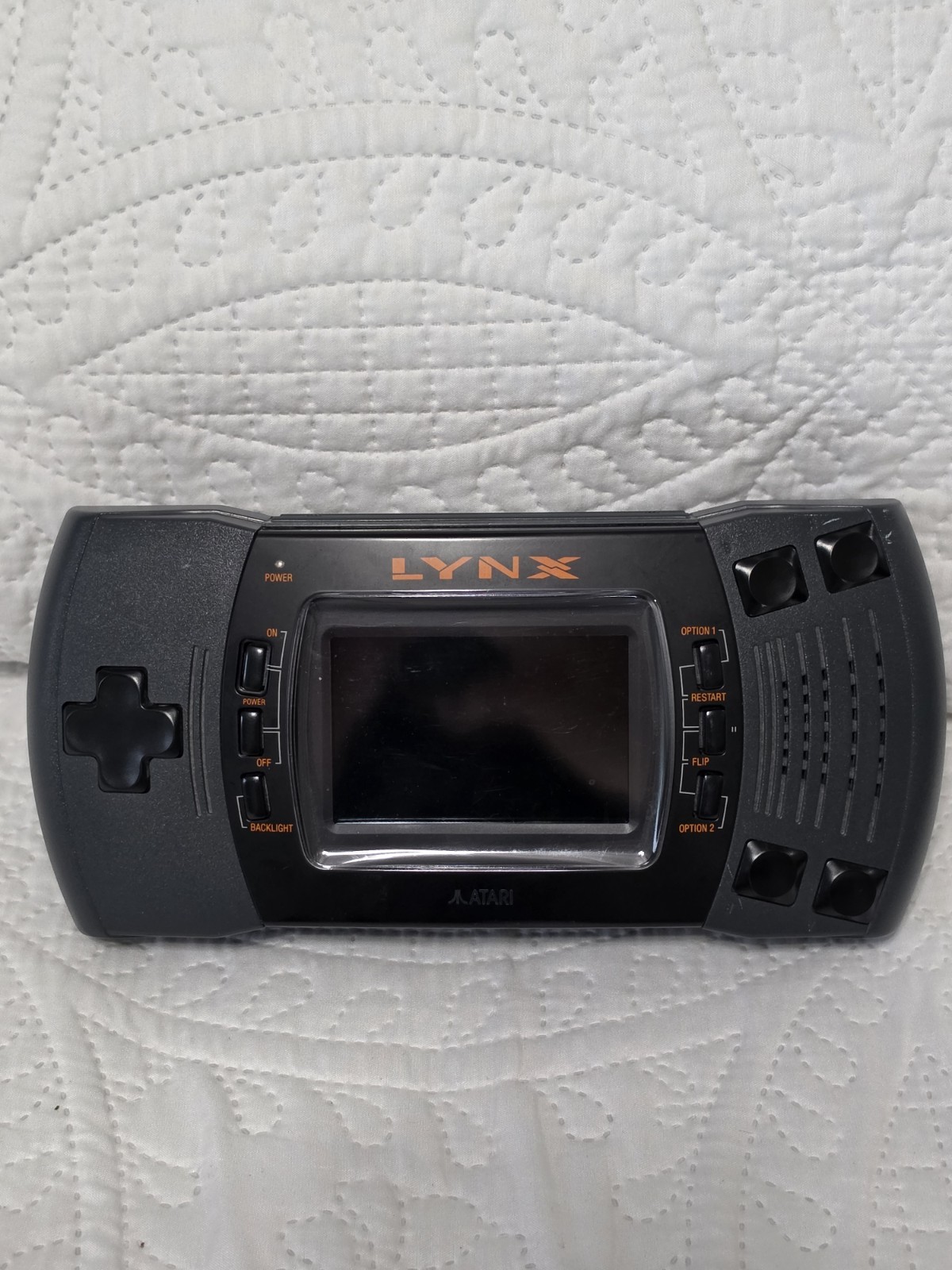 Atari Lynx II 2 Console System w/Battery Cover PARTS or REPAIR Nice Condition