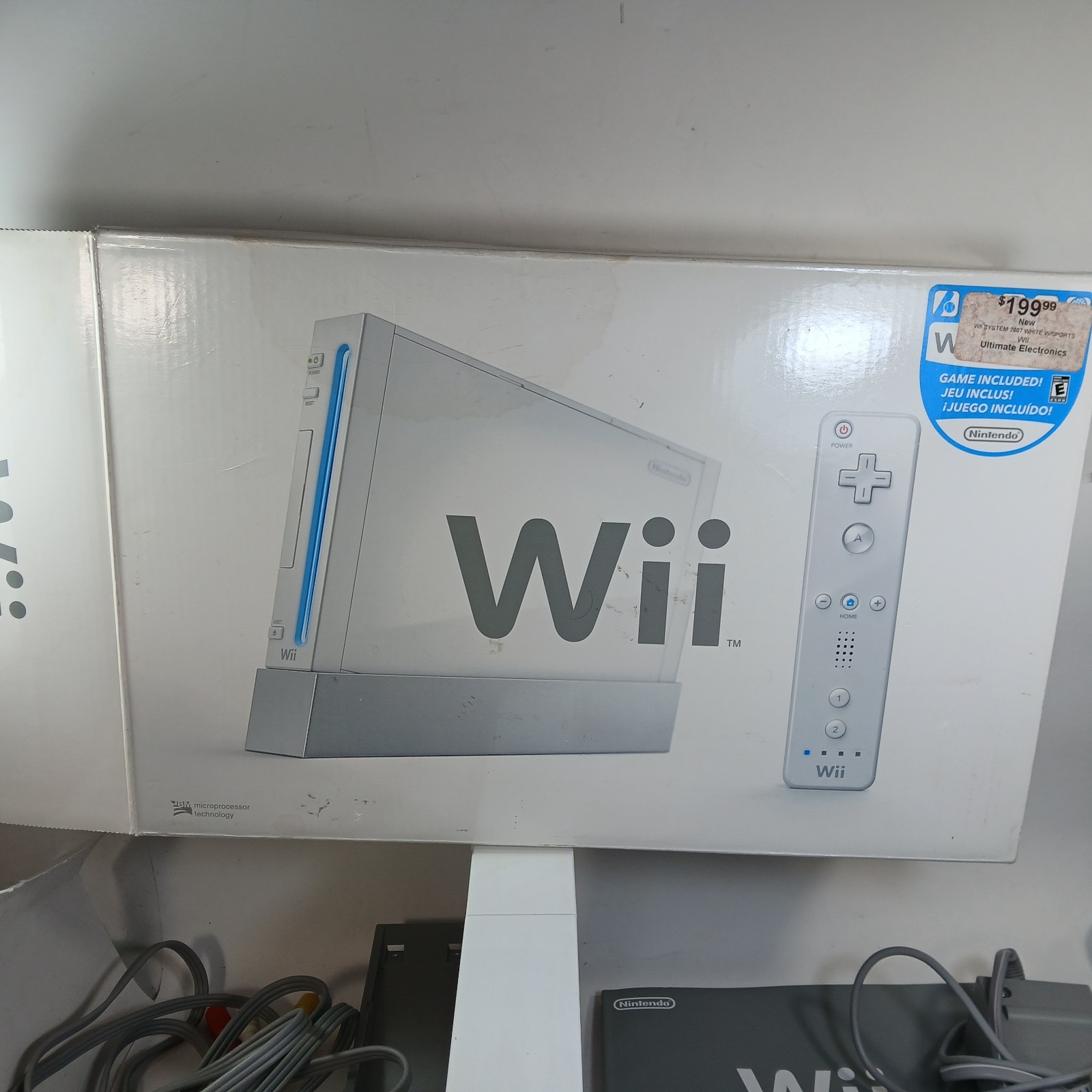 BOXED Nintendo Wii Video Game System Console OEM Controller & Wires – Tested