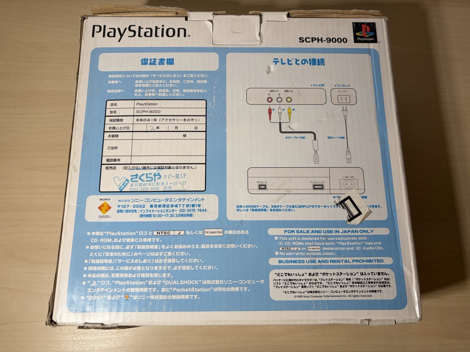 Sony PlayStation PS1 Gray Console Japan SCPH-9000 – New In Box