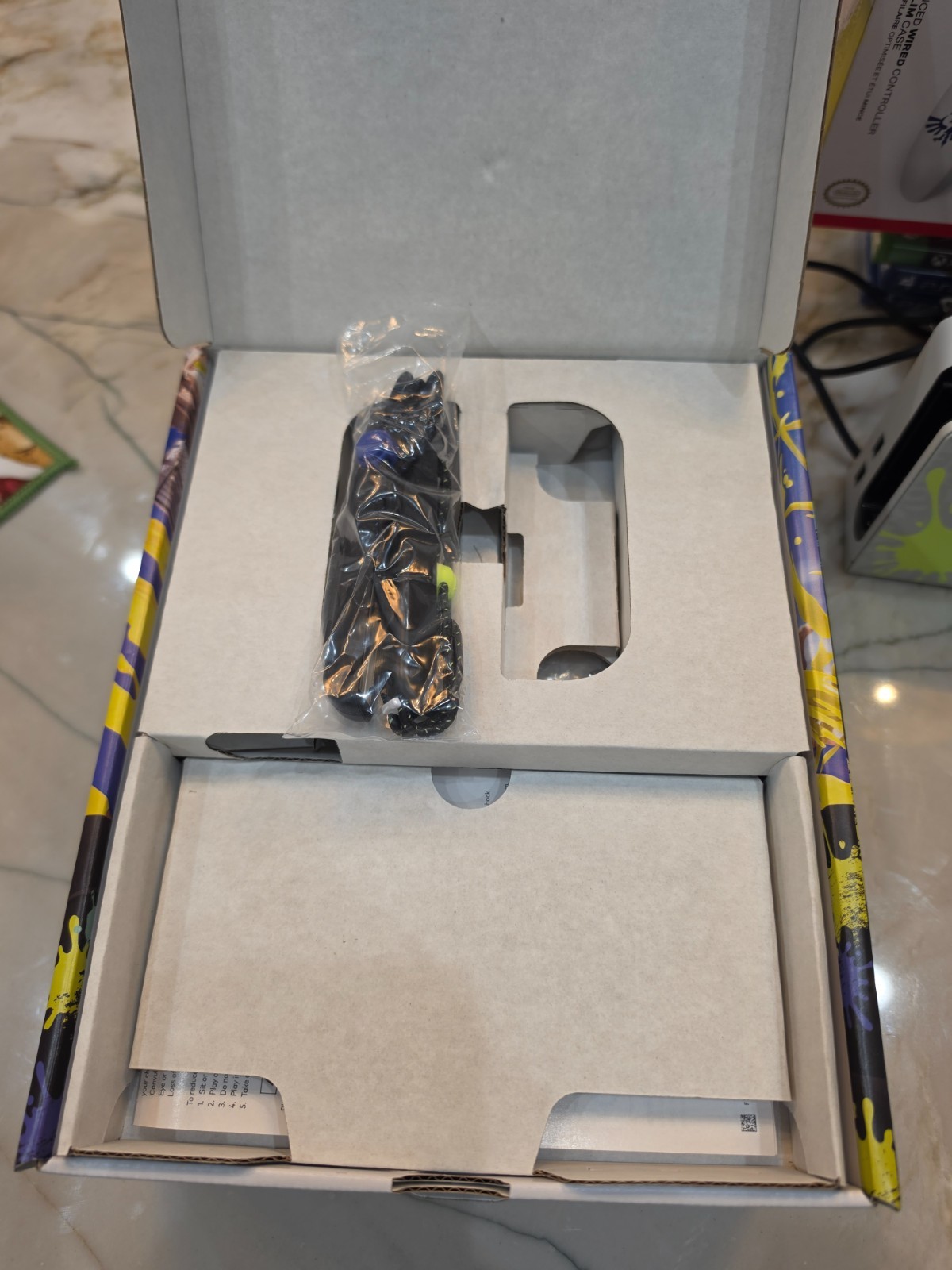 Nintendo Switch OLED Splatoon 3 Edition Console, 128GB SD, Hori Split, Case+More
