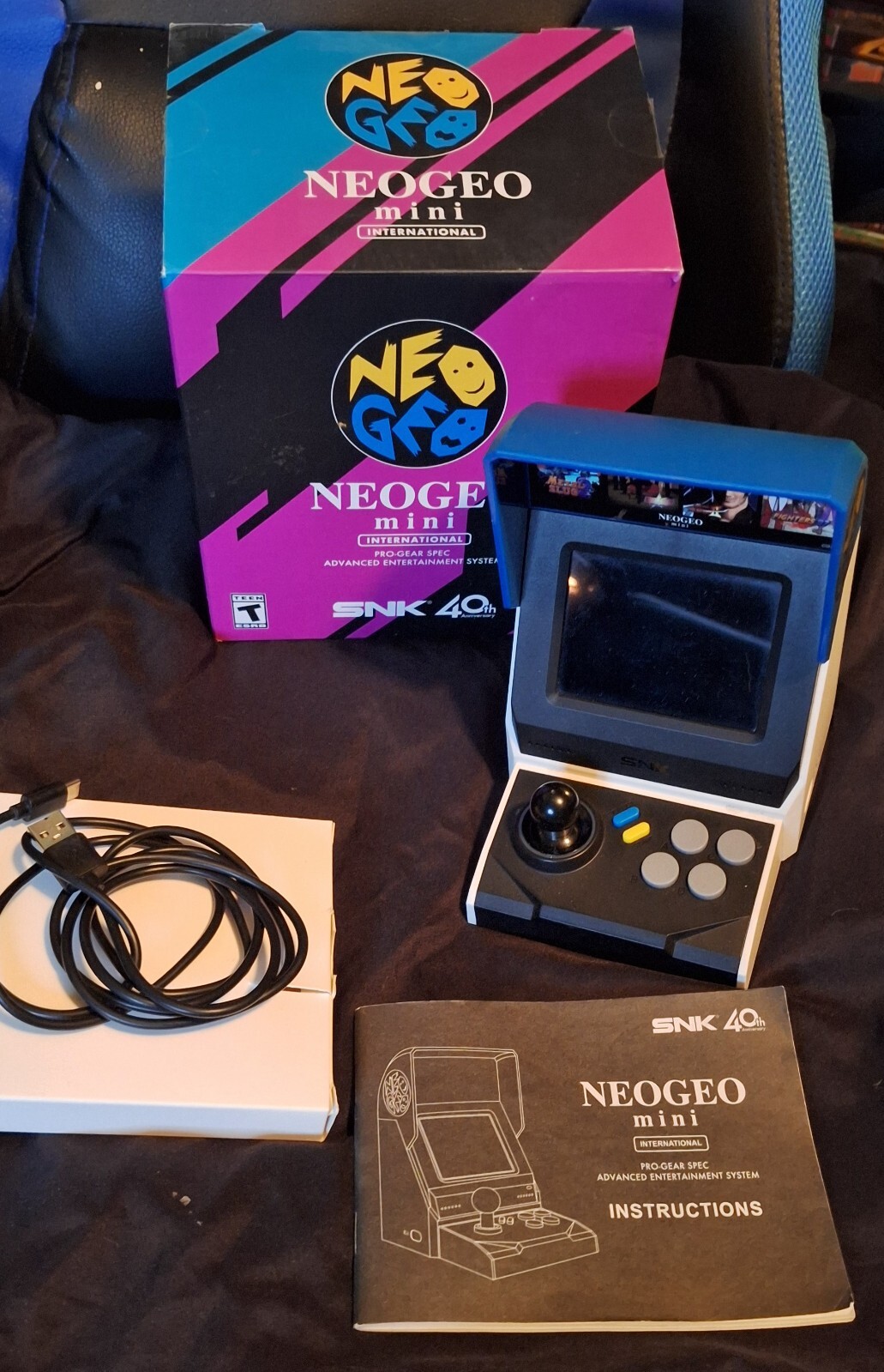 NEOGEO Mini International Classic Edition SNK 40th Anniversary USED works great