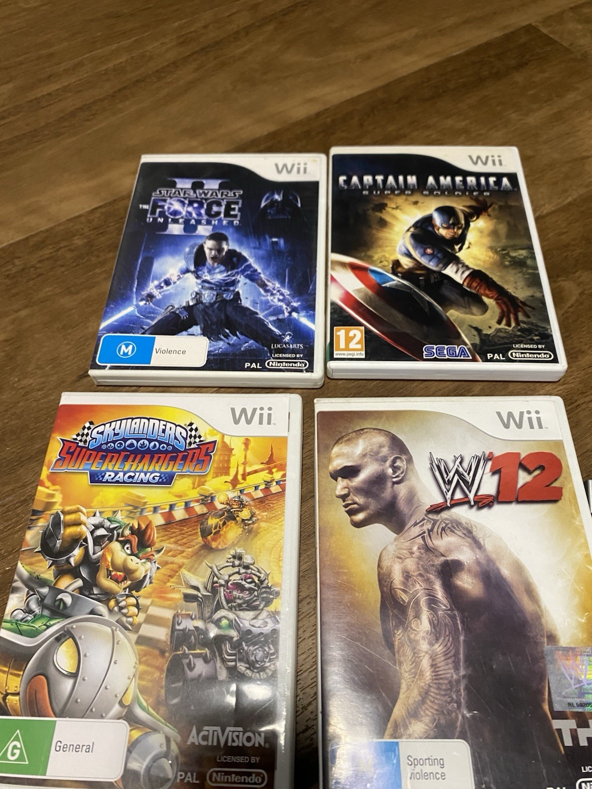 Nintendo Black Wii Motion Plus Console Bundle With 8 Games Controller Sports