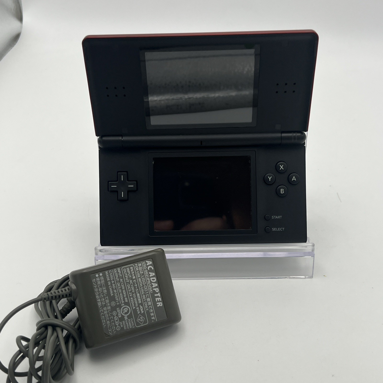 Nintendo DS Lite USG-001 Handheld Console W/ Stylus & Case (Black/Red) – Tested
