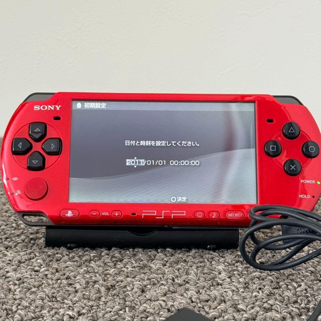 Sony PSP-3000 Red Black Value Pack PSPJ-30026 Console Japan