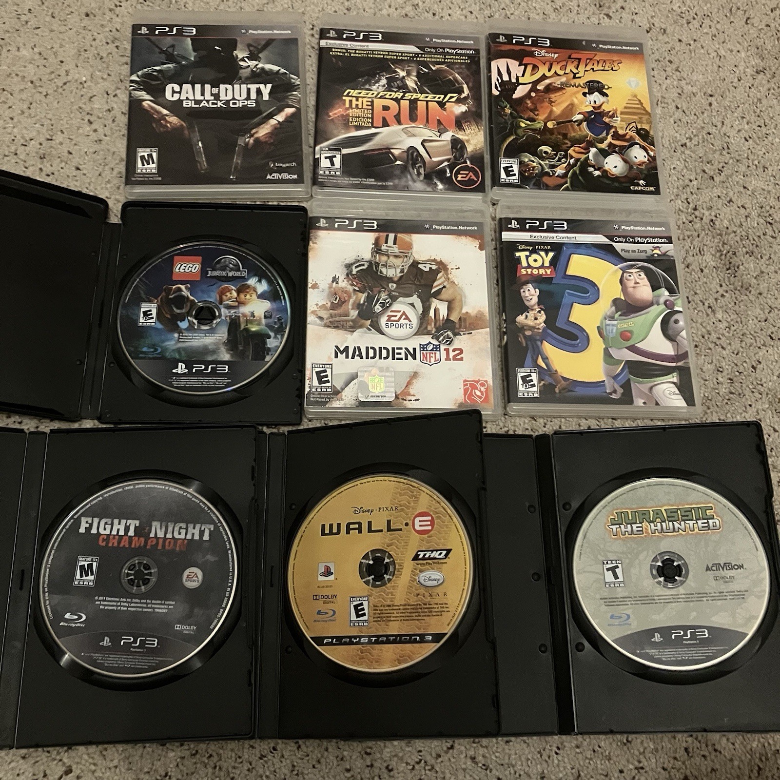 Sony PlayStation 3 Slim CECH-3001A 160GB w/ Controller Cables & 9 Games – Tested