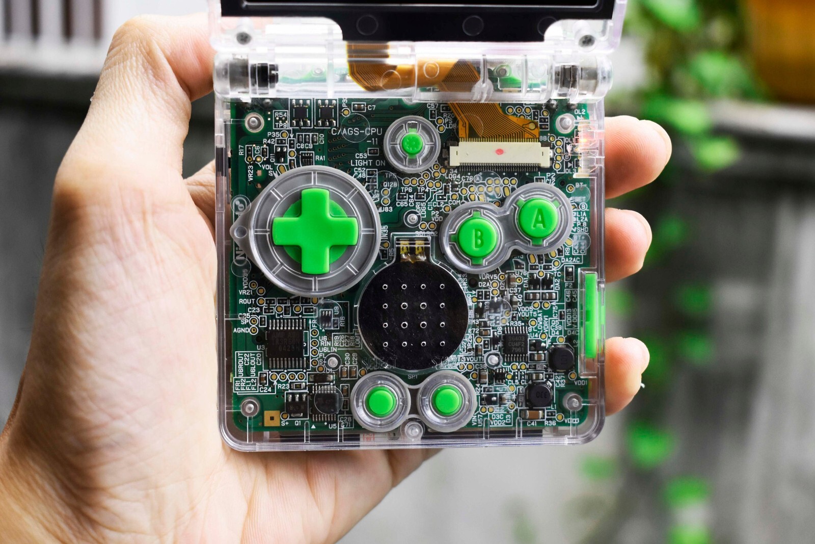 Backlit IPS LCD GBAsp Mod Nintendo Gameboy Advance SP Mirror Clear