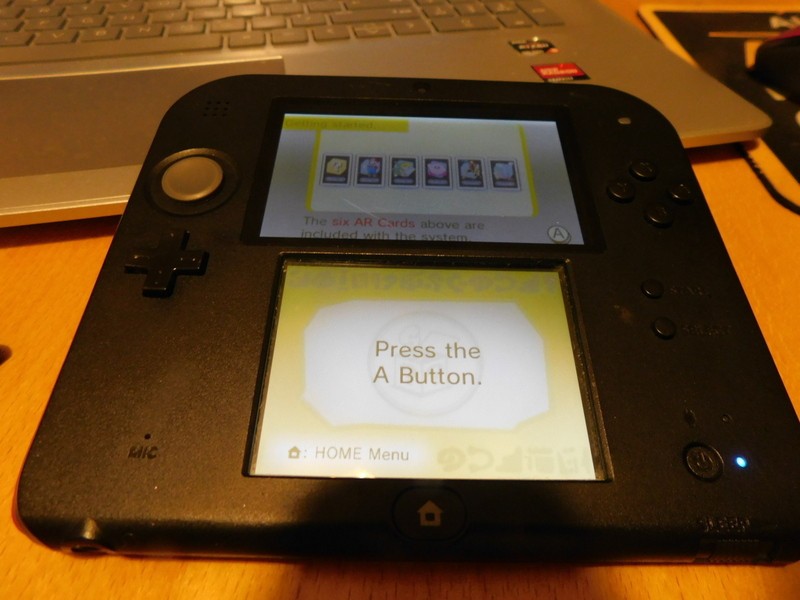 Nintendo 2DS Red Black Handheld Console & Charger Tested Working