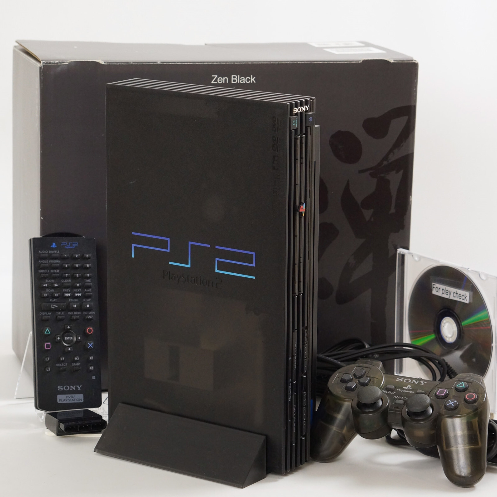 PS2 ZEN BLACK Console SCPH-37000 B Tested System Made in japan Playstation2 1024
