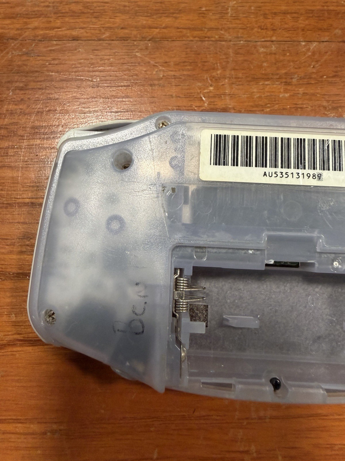 Nintendo Game Boy Advance Console System – Clear Glacier – Parts Only