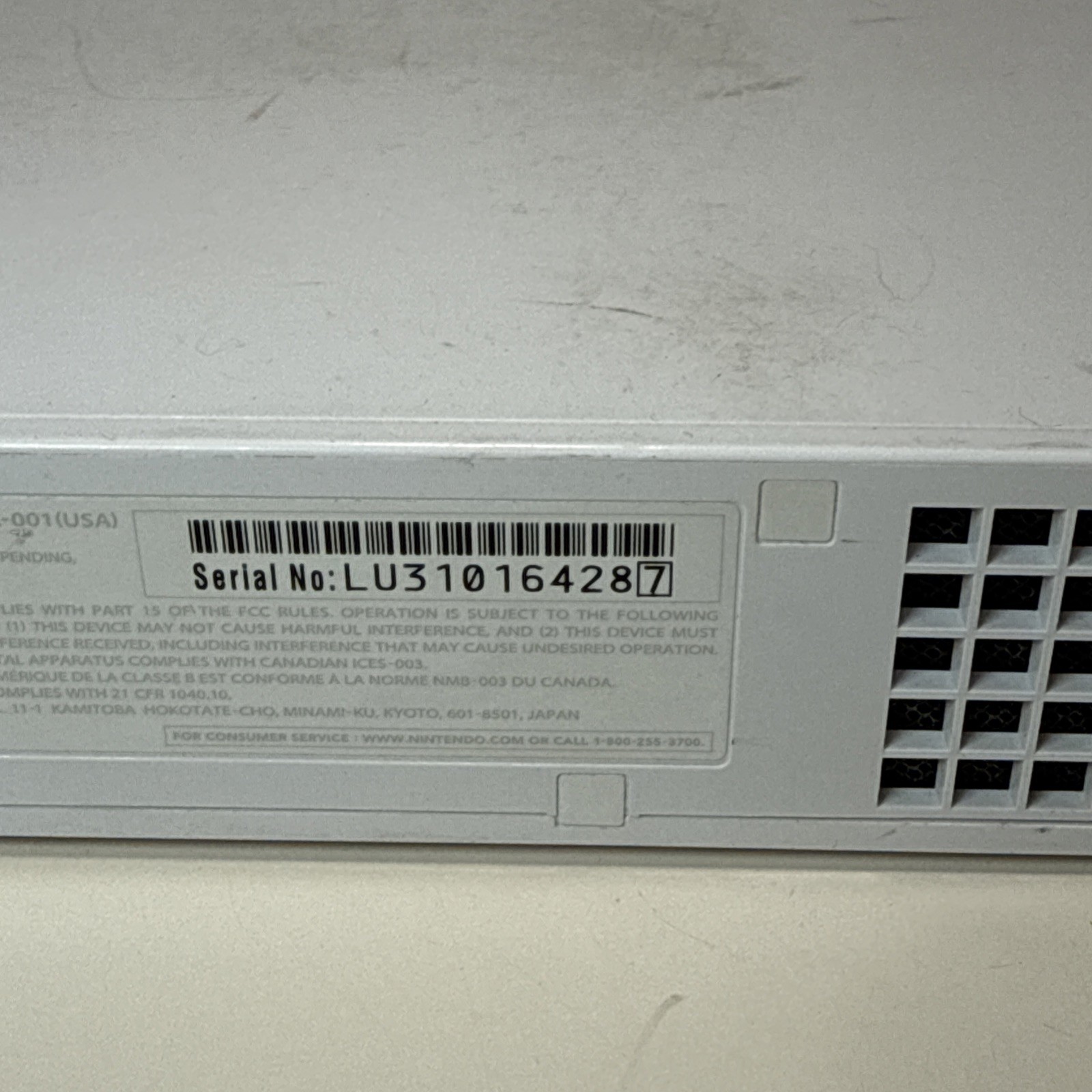 Nintendo Wii RVL-001 Replacement Console Only Tested Works Gamecube Compatible