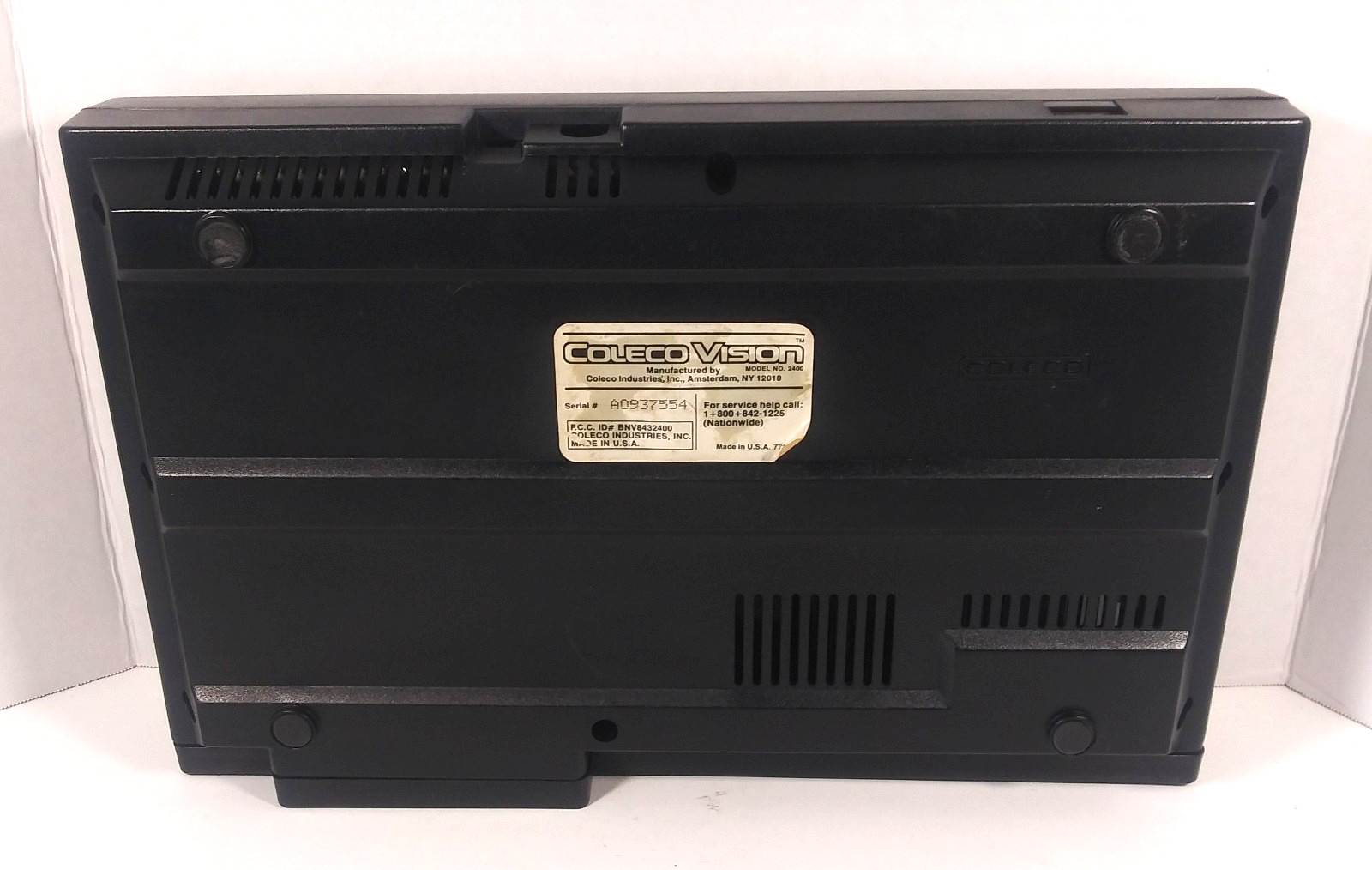 Vtg ColecoVision Video Game Console Power Adapter AV Cable Controllers Untested