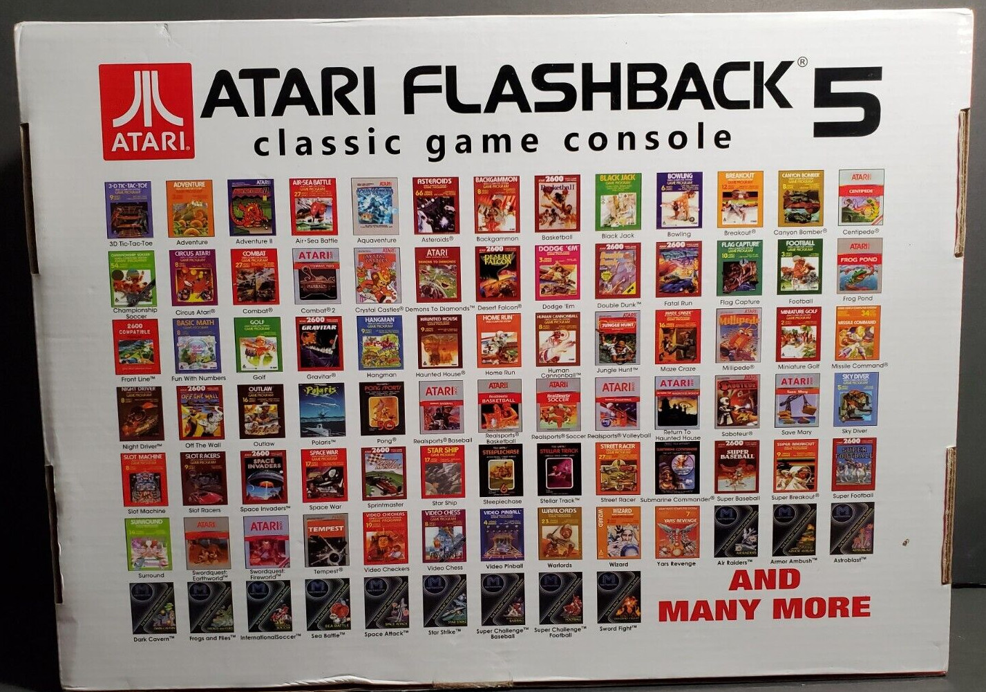Atari Flashback 5 Classic Game Console, 92 built-in games+2 wireless controllers