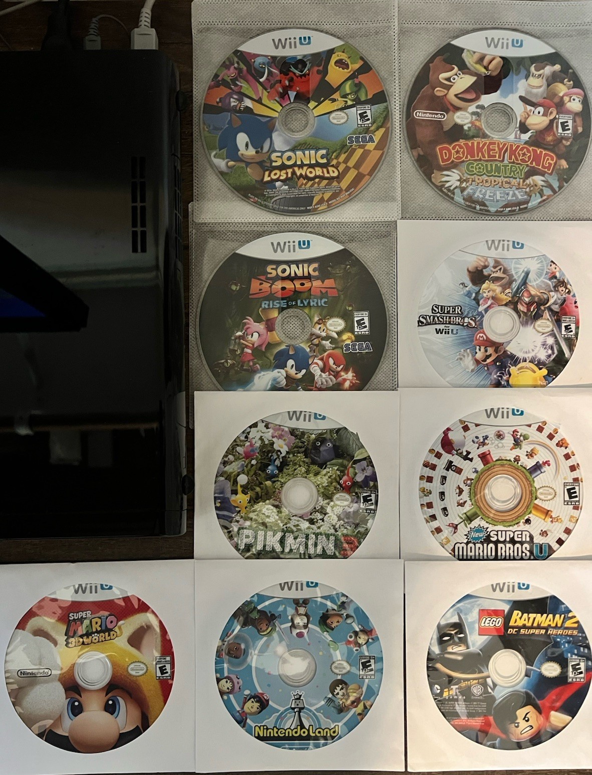 Nintendo Wii U 32GB Mario Kart 8 Deluxe Bundle – CIB + Mario, DK, Sonic, Pikmin