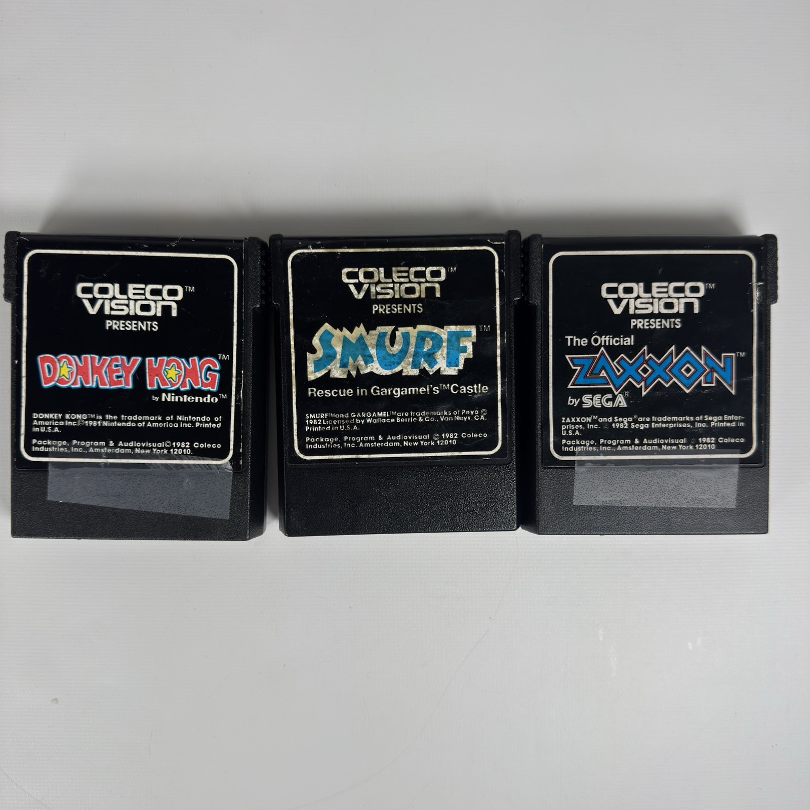Coleco Vision Console W Controllers Expansion, Module #1, & 3 Games Untested!