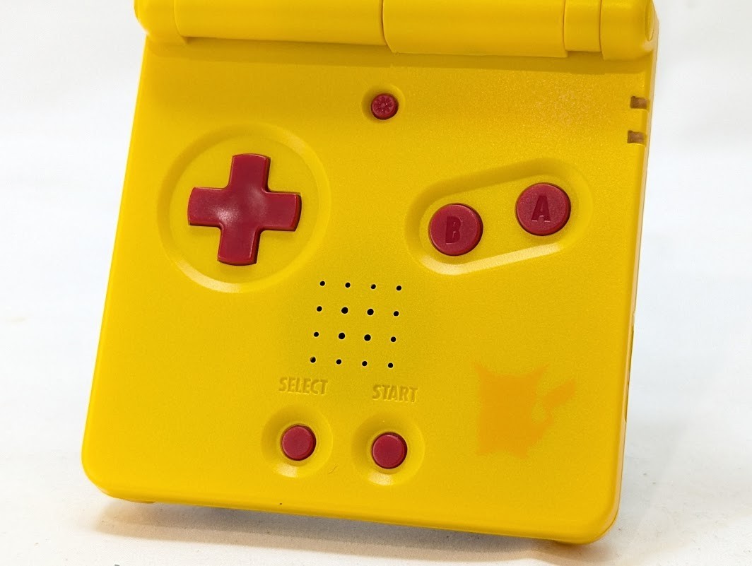 GameBoy Advance SP Pikachu Edition Type-C IPS LCD Handheld Console Tested JAPAN