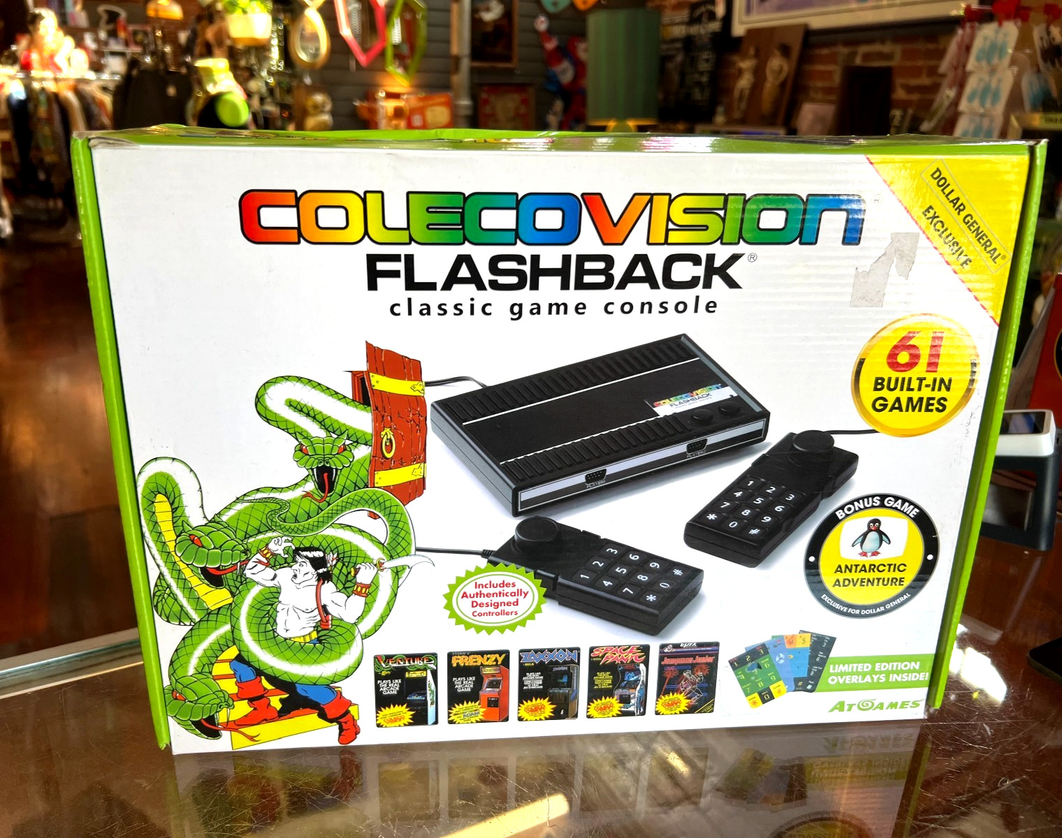 COLECOVISION FLASHBACK DOLLAR GENERAL EXCLUSIVE COMPLETE IN BOX TESTED FREE SHIP