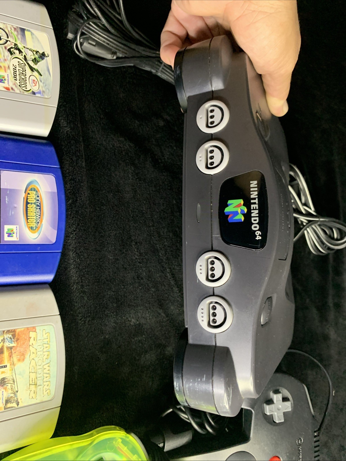Nintendo 64 Console Bundle, 5 Games, 2 Controllers And Memory Card Tested.