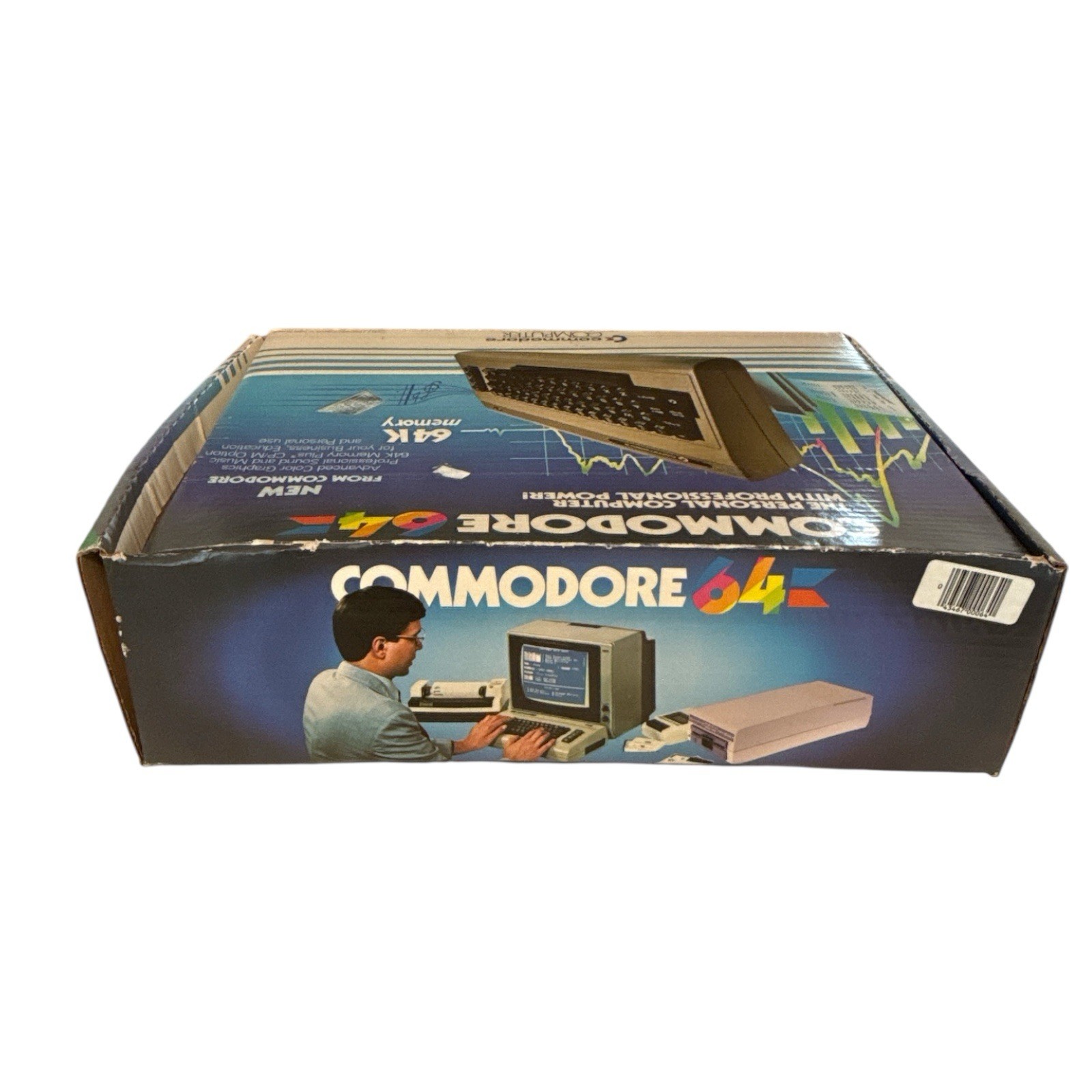Vintage Commodore 64 Computer and Power Supply with Box C64 PC