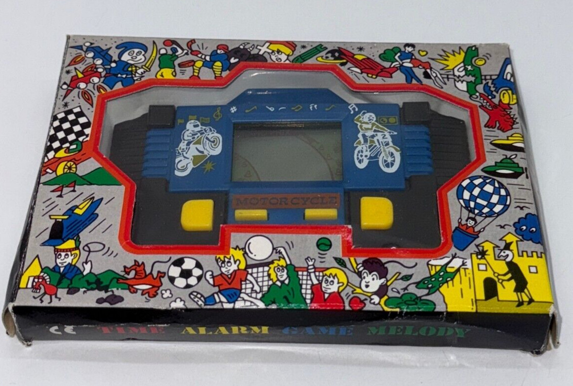 MOTORCYCLE – LCD Game & Watch Portable Console – 1990’s – GRAND PRIX VARIANT
