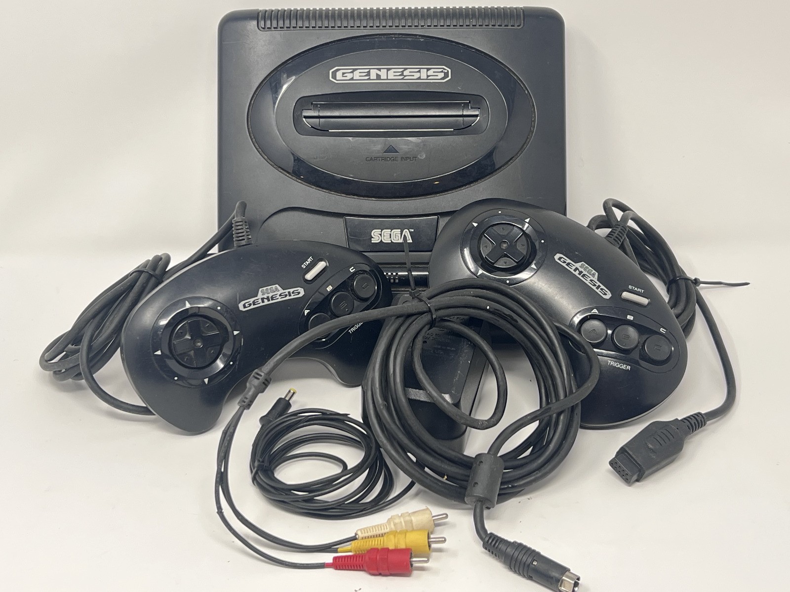 Sega Genesis Video Game Console with 2 Controllers and Power Supply – UNTESTED