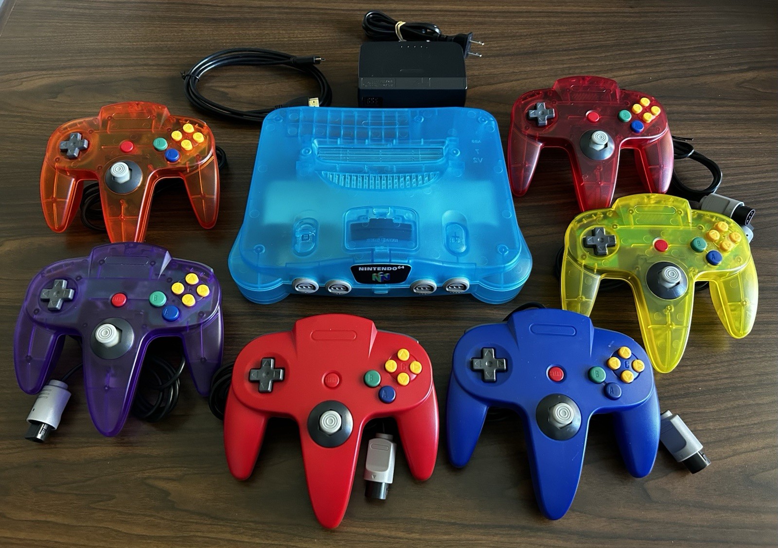 N64 clear ice blue Nintendo- HDMI – PICK YOUR BUNDLE – FAST SHIPPING