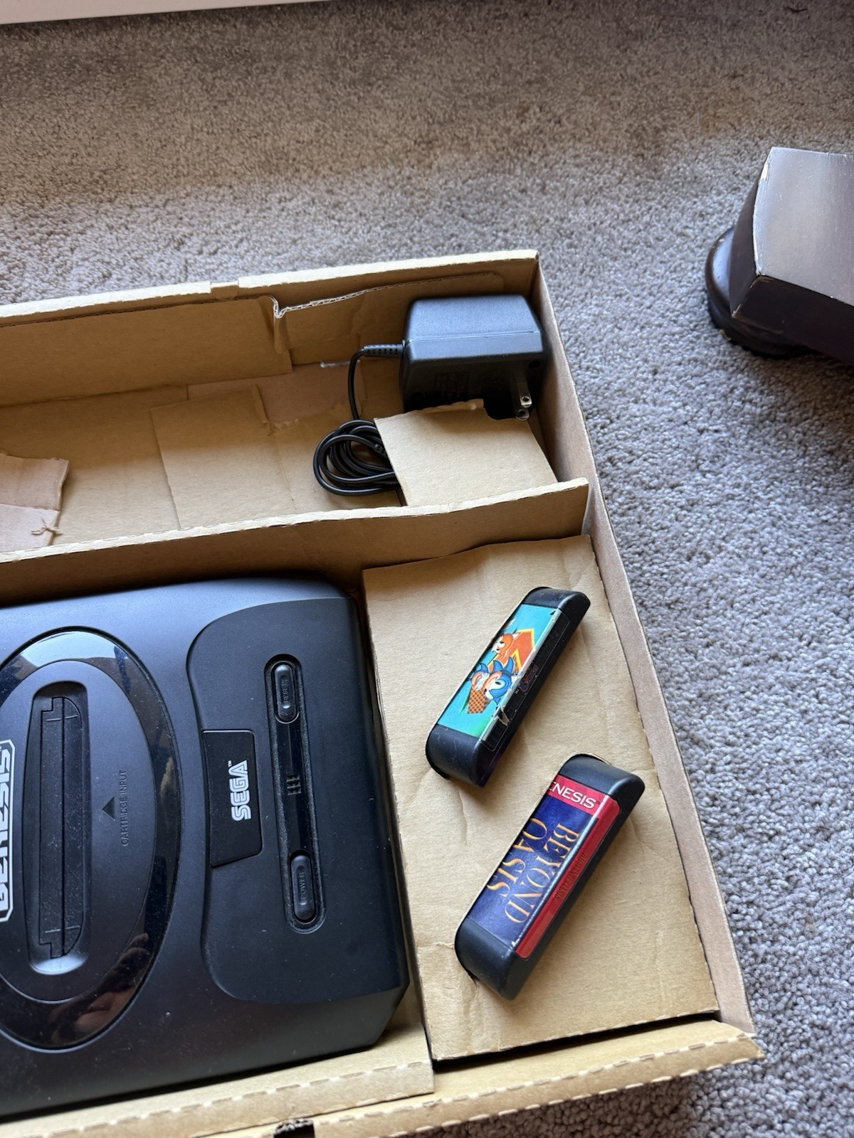 1994 Sega Genesis 16Bit Video Entertainment System , 2 Controllers CIB, MK 1960