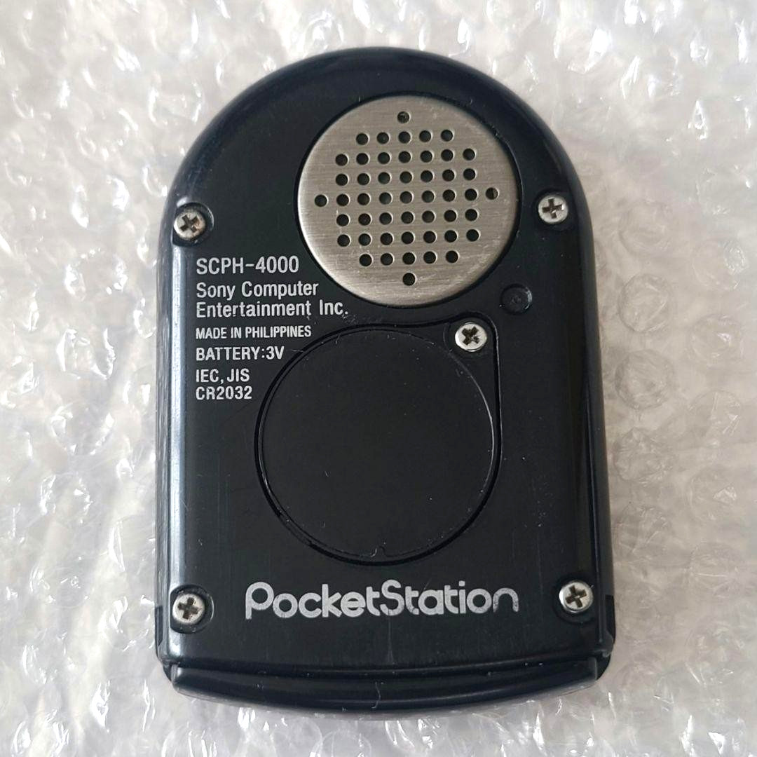 Sony PocketStation SCPH-4000 Black Memory Card LCD Mini Console Tested Japan