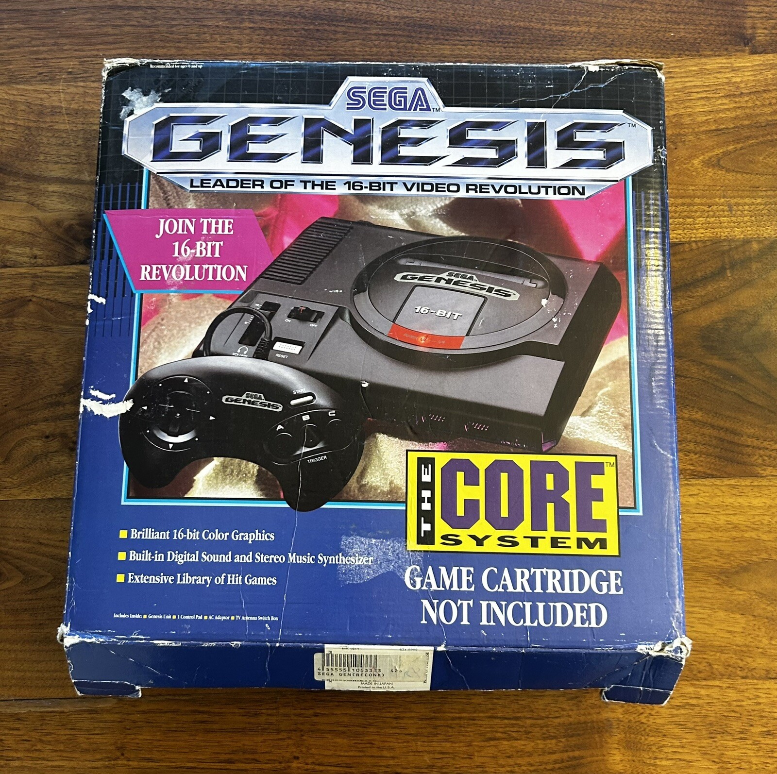 Sega Genesis Model 1 Console The Core System Untested Missing Cord W/ Games
