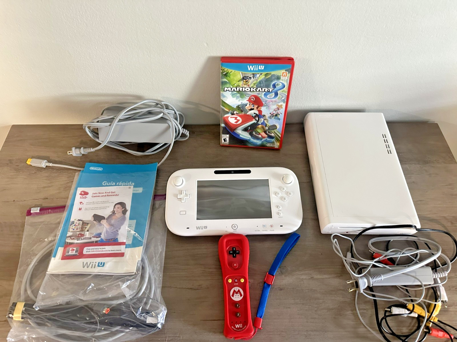 Nintendo Wii U Bundle: 8 GB Console + Wii U Gamepad, 2TB HDD, Red WiiMote + More