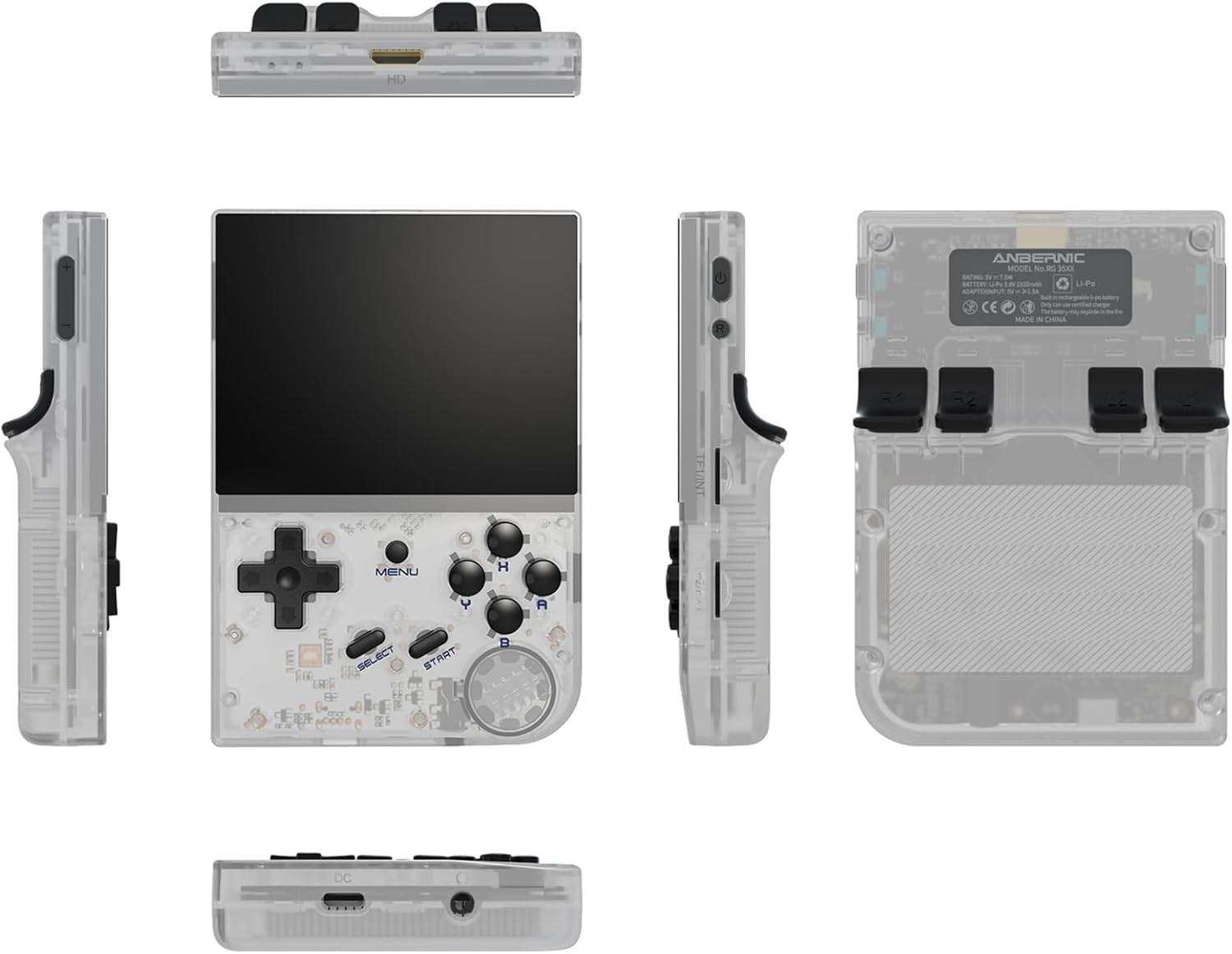 RG35XX Retro Handheld Game Console Linux System HD and TV Output 3.5 Inch IPS Sc