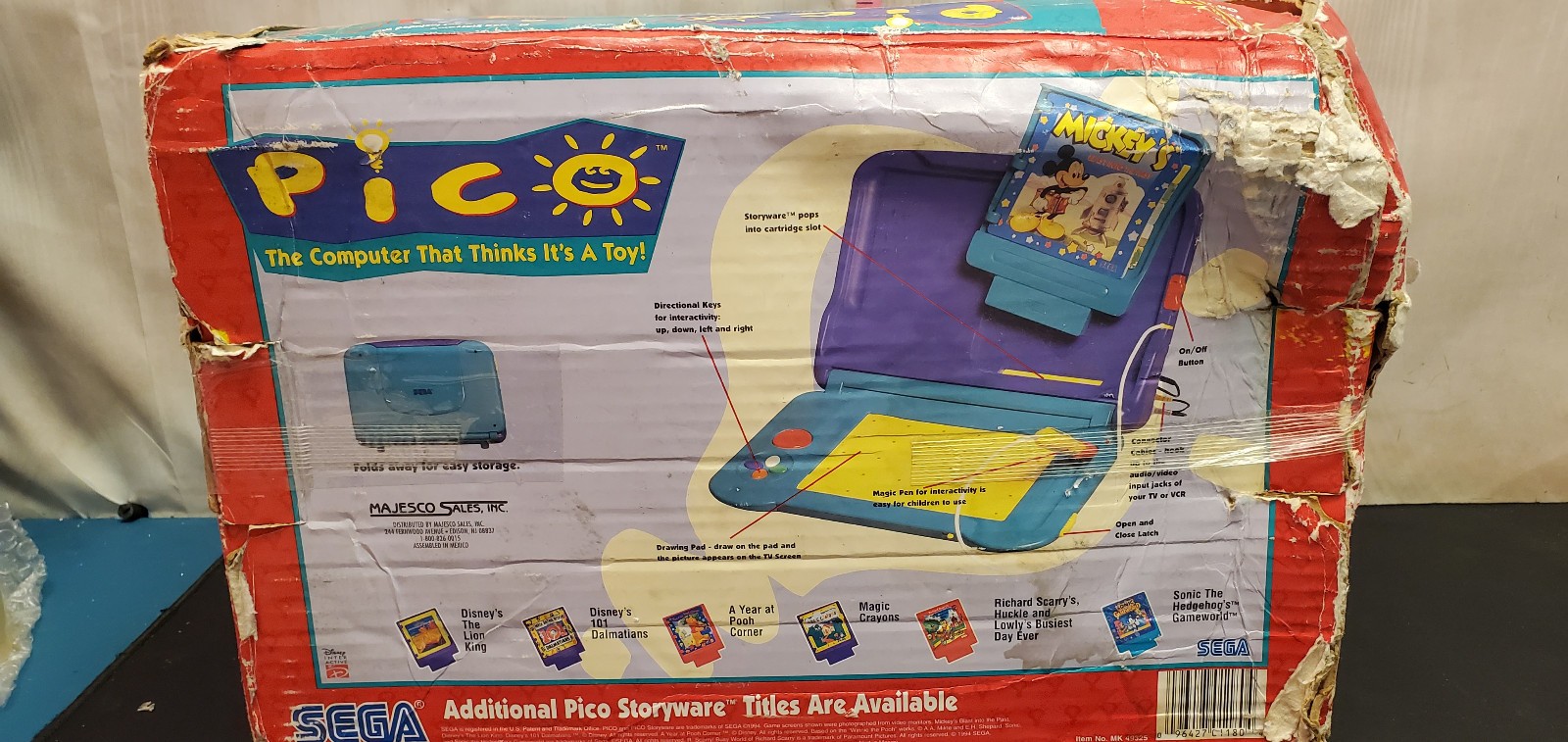 Sega Pico MK49325 Kids Learning Console system with 3 Games