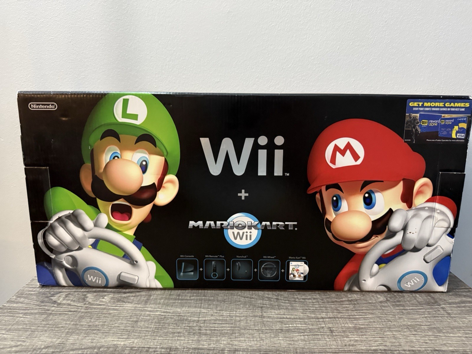 🔥Nintendo Wii Mario Kart Bundle| Tested & Working ! Complete In Box! See Pics🔥