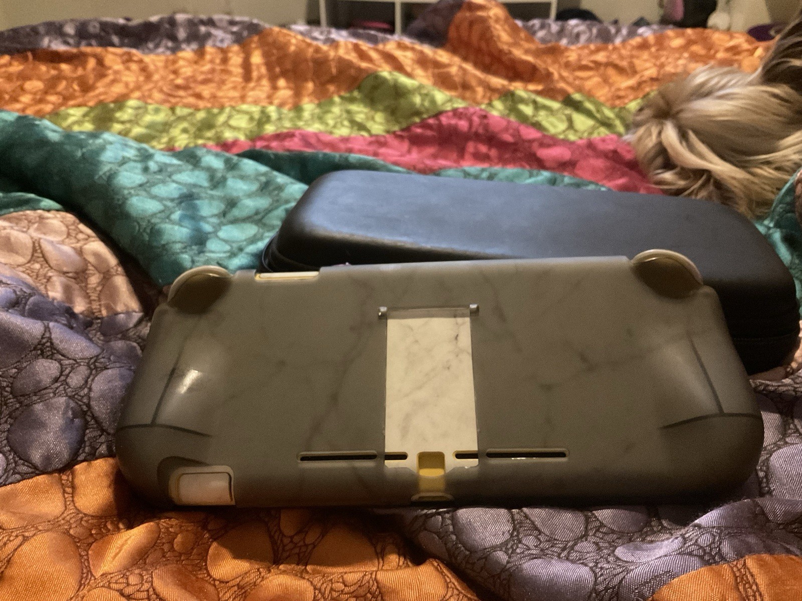 Nintendo Switch Lite Handheld Console- Yellow + Carrying Case (CHARGER INCLUDED)