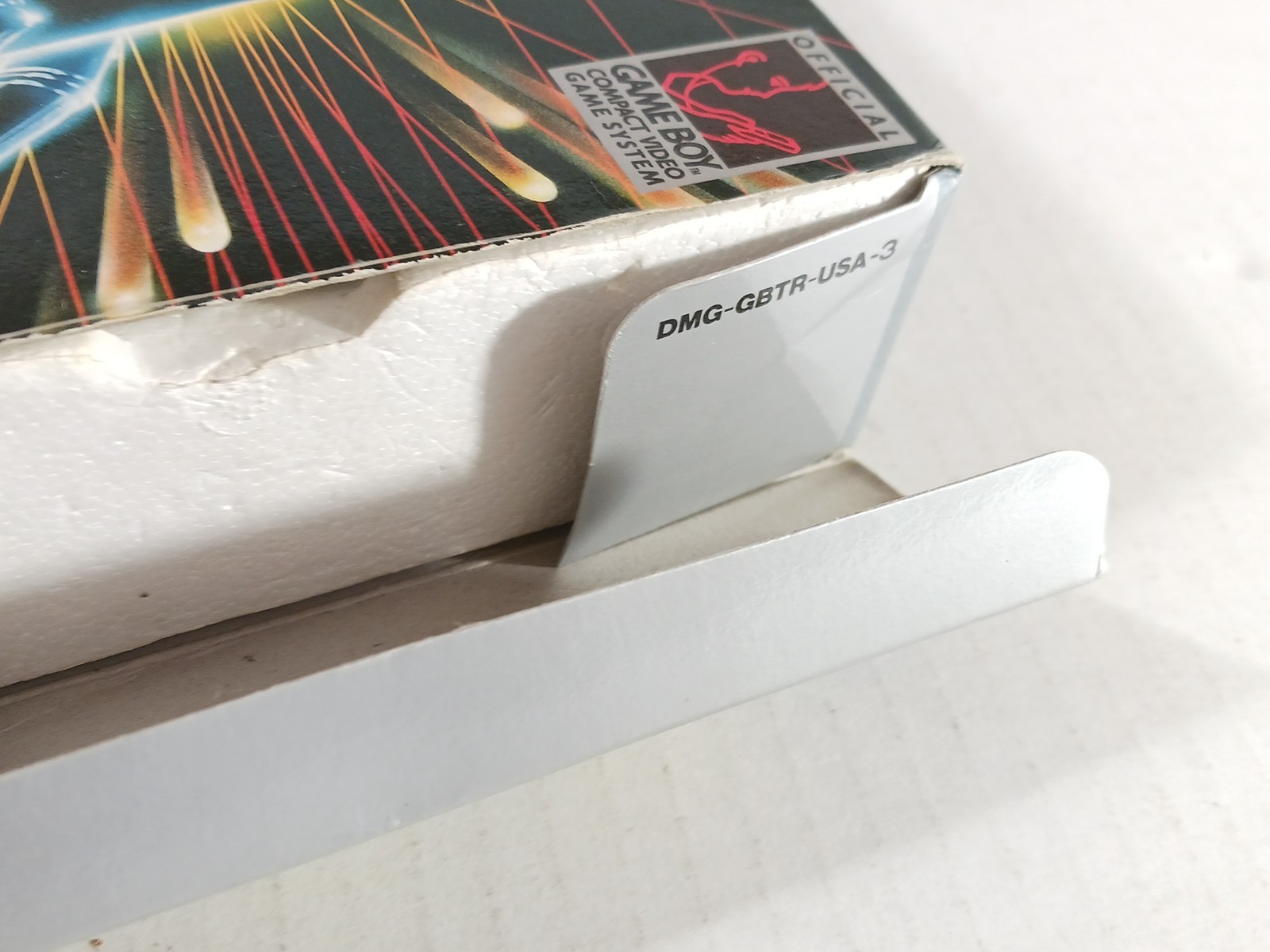 Nintendo GameBoy DMG Longbox Tested CIB Long Box Launch Edition Headphones Foam