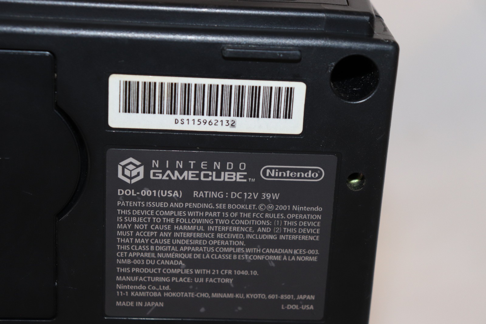 Nintendo DOL-101 GameCube Console & Power Adapter Only – Black
