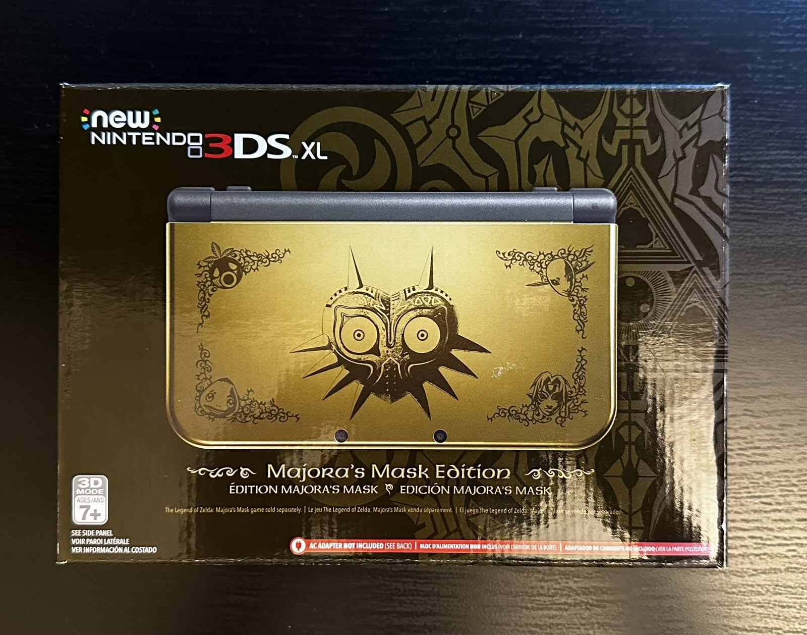 New 3DS XL Legend of Zelda: Majora’s Mask Limited Edition – Gold/Black