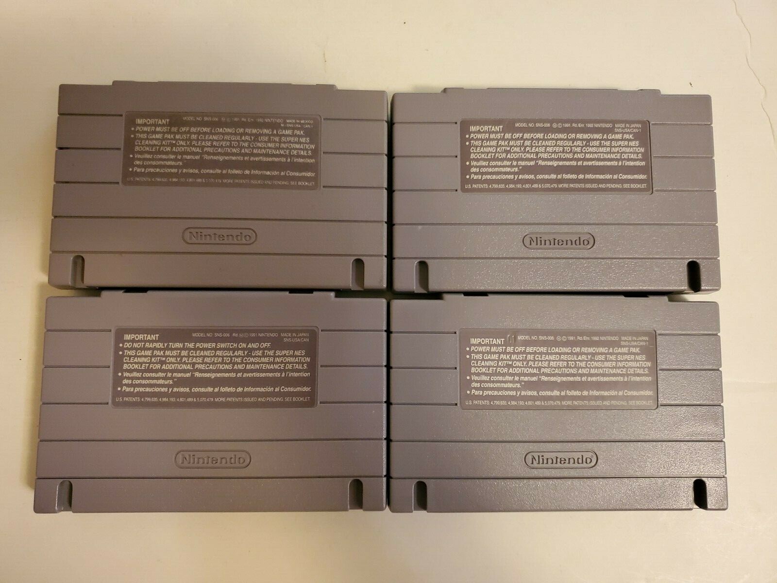 Super Nintendo Entertainment System SNES Console Bundle 1 Controller 4 games