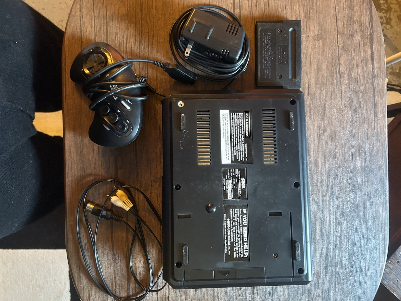 Sega Genesis 16-bit Console W/ One Game Mortal Kombat, Cords And A Controller