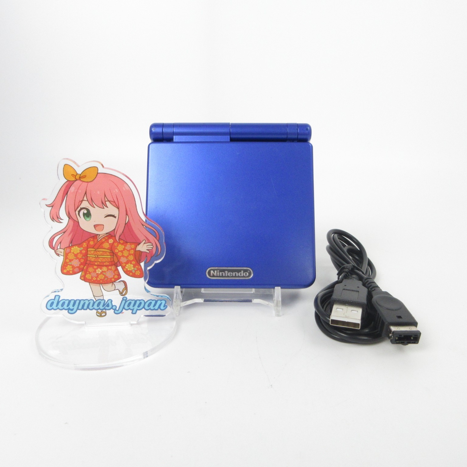 【Excellent】Nintendo GameBoy Advance SP Azurite Blue GBA Console #TOY0508/03