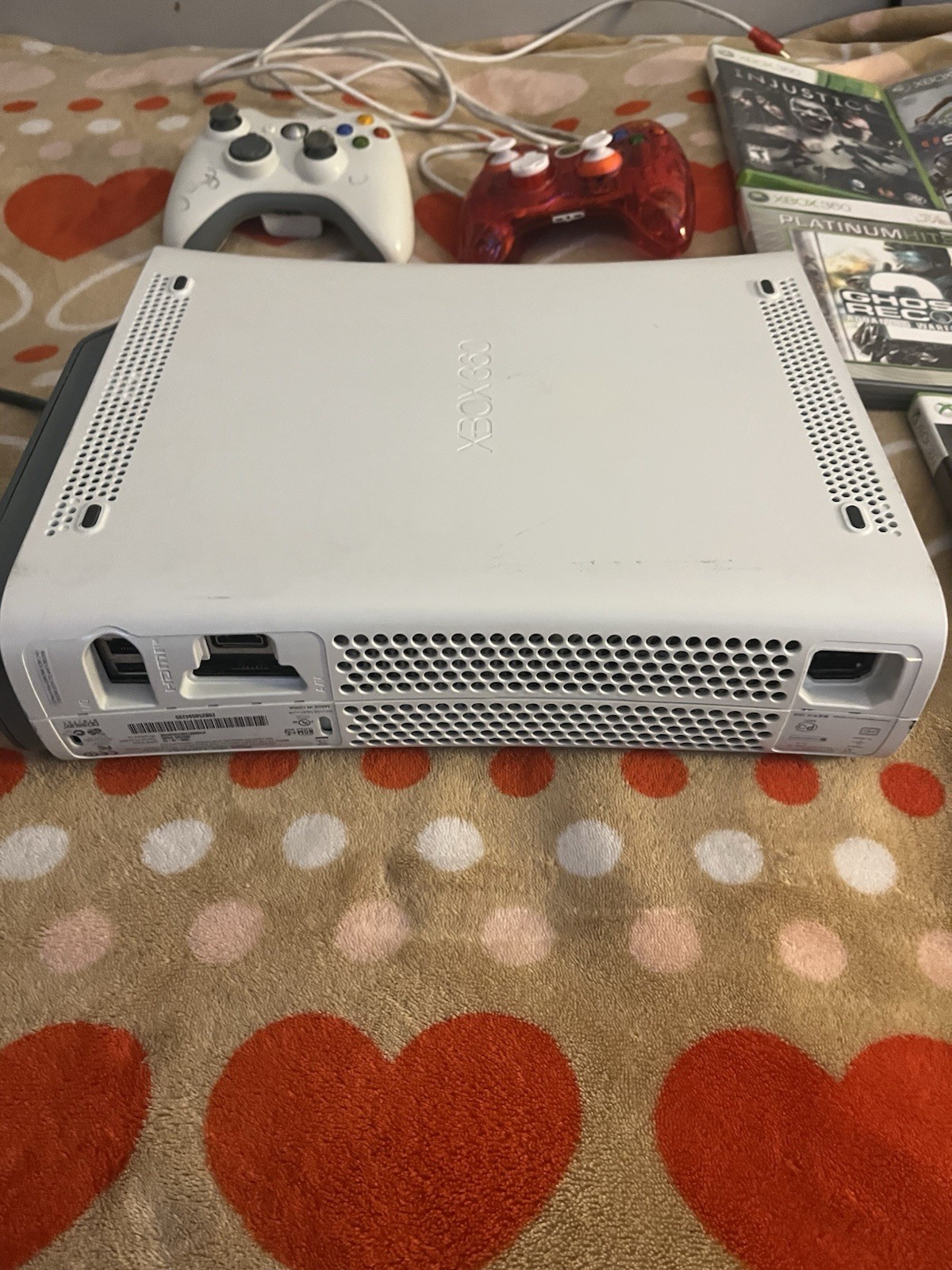 Microsoft XBox 360 Pro White Video Game Console Gaming System HD Bundle